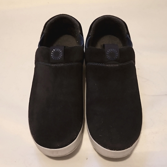 UGG Mens Hanz Blue Suede Slippers Size 10 - Picture 4 of 13